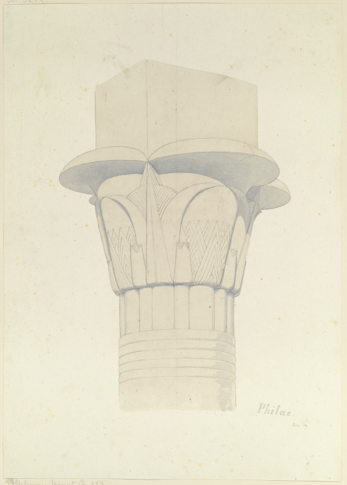 Kapitell in Philae von Friedrich Maximilian Hessemer