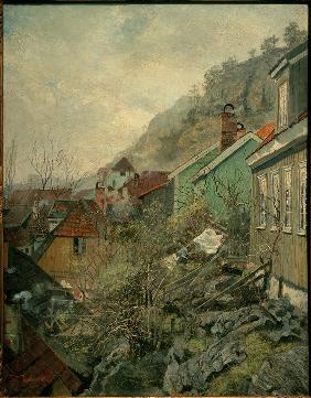 Häuser in Kragerø 1882