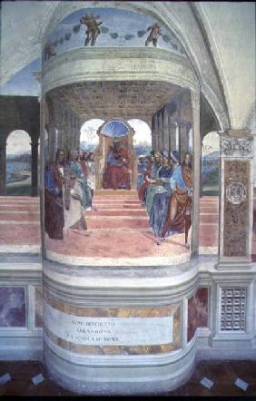 The Life of St. Benedict (fresco) (detail)