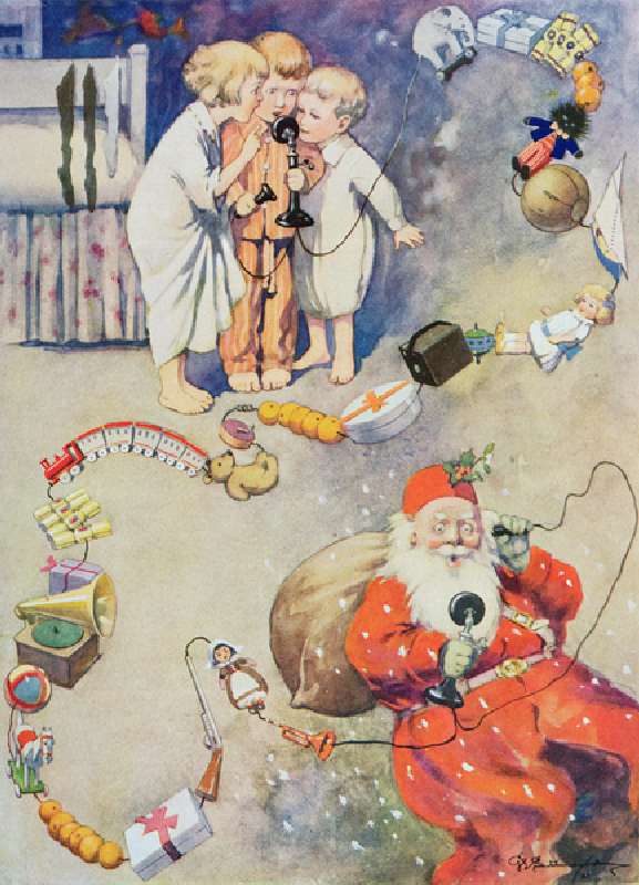Hallo Sankt! aus Blackies Childrens Annual, Neunzehntes Jahrbuch von George Ernest Studdy