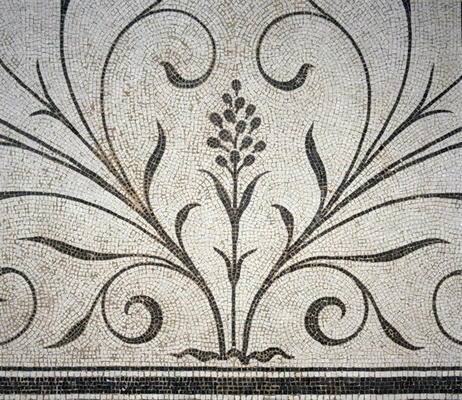 Detail of a floral floor pattern, c.1880 (mosaic) von George II Aitchison