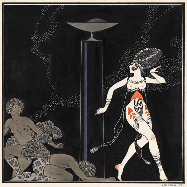 Tamara Karsawina als Salome im Ballett "Die Tragödie der Salome" von Florent Schmitt 1914