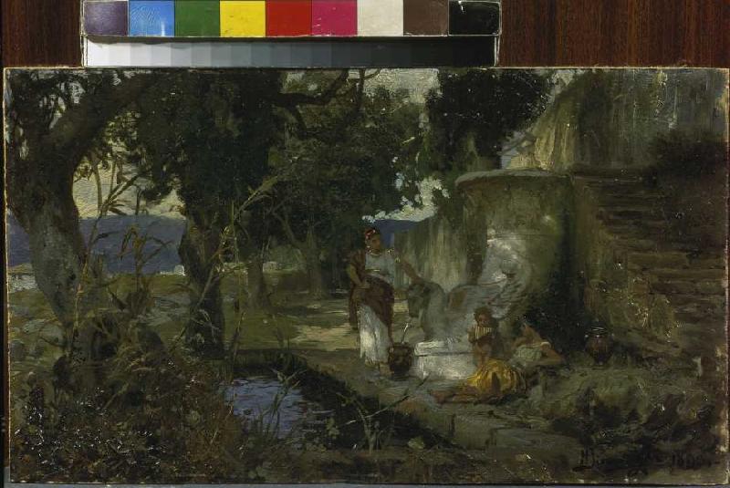 Szene am Brunnen von Henryk  G.I. Semiradski
