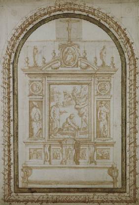 St. Peter Fishing, study for the Altar of the Vasari Family in Arezzo 1563  and