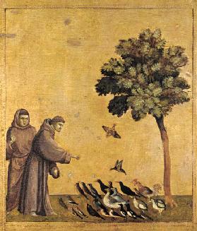St. Francis of Assisi preaching to the birds 13th