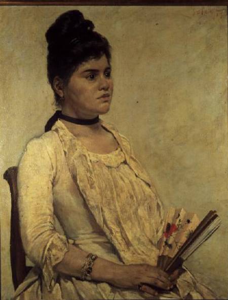 Portrait of the Step Daughter von Giovanni Fattori
