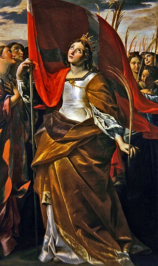 St. Ursula and the virgins von Giovanni Lanfranco