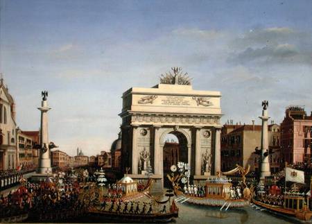 Entry of Napoleon I (1769-1821) into Venice von Giuseppe Borsato