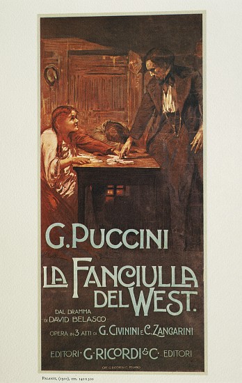 The Girl of the Golden West by Giacomo Puccini (1858-1924) von Giuseppe Palanti