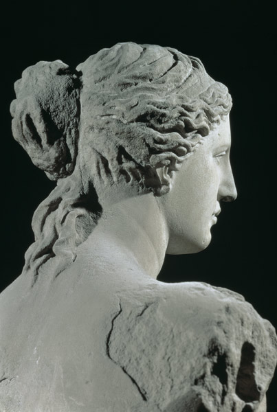 Venus de Milo, detail of the back of the head, Hellenistic period von Greek