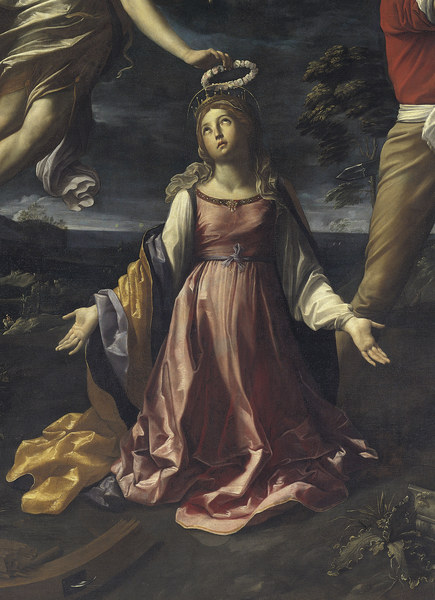 Reni/The martyrdom o.St.Catherine/Detail von Guido Reni