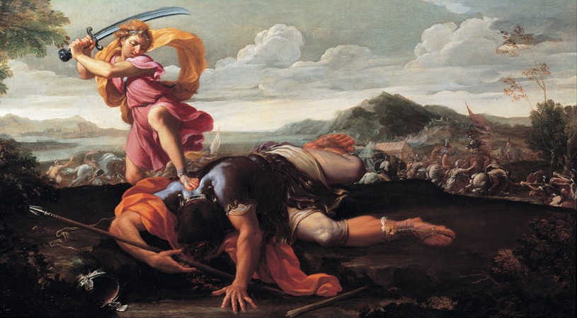 David und Goliath von Guillaume Courtois