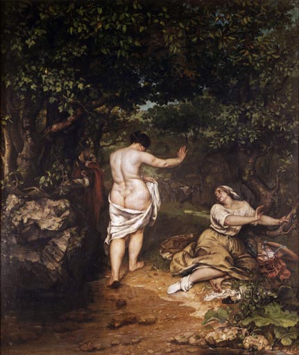 Die Badenden von Gustave Courbet