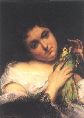 Frau mit Papagei 1861