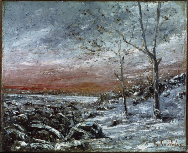 Winterlandschaft von Gustave Courbet