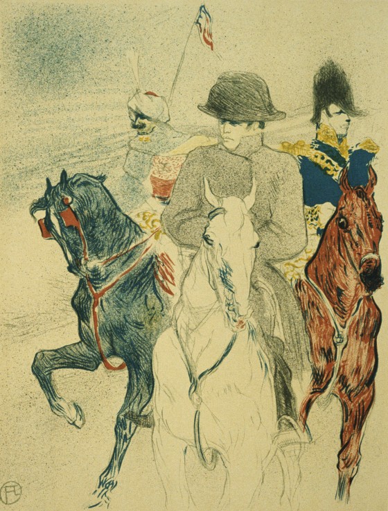 The History of Napoleon I (Abgelehnter Entwurf eines Plakats zum Buch) von Henri de Toulouse-Lautrec