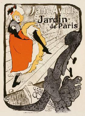 Jane Avril im Jardin de Paris (Plakat) 1893