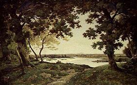Baum- und Flusslandschaft. 1882