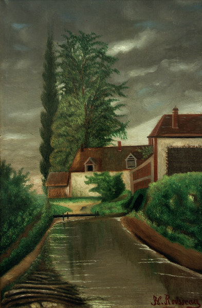 H.Rousseau, Die Wassermühle von Henri Julien Félix Rousseau