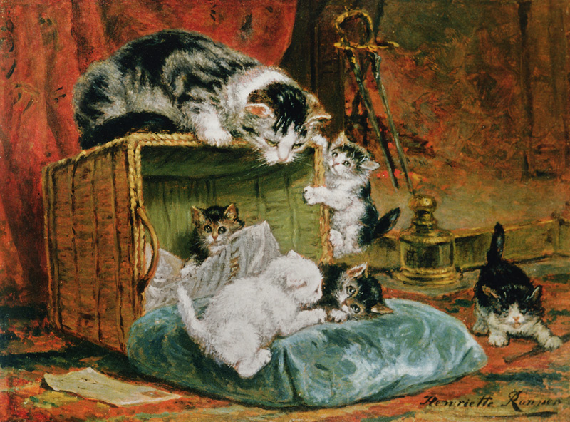 Playtime von Henriette Ronner-Knip