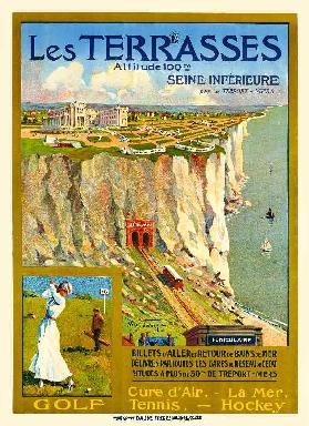 Les Terrasses Seine Inférieure. Frankreich, 1912