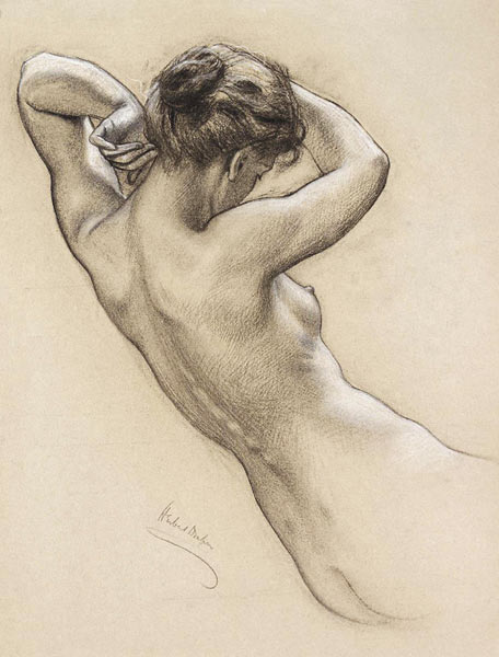 Studie einer Wassernymphe von Herbert James Draper