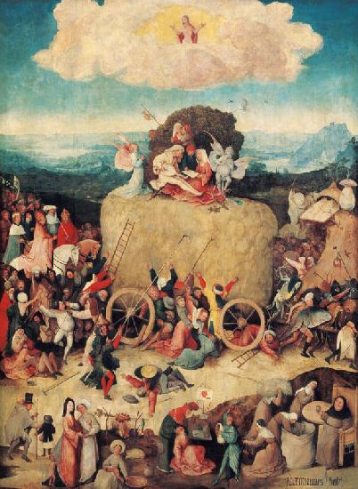 Heuwagen-Triptychon, Mittelbild 1500