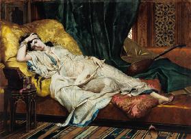 Odalisque with a lute 1876