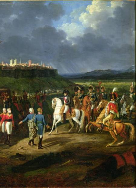 The English Prisoners at Astorga Being Presented to Napoleon Bonaparte (1769-1821) in 1809 von Hippolyte Lecomte
