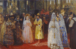 Die Auswahl der Braut des Zaren von Ilja Jefimowitsch Repin
