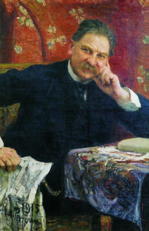 Porträt von J.M. Wengerow von Ilja Jefimowitsch Repin