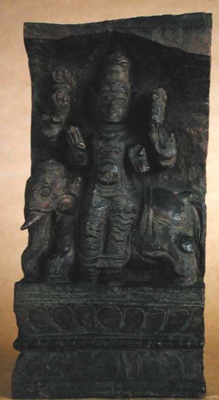 Indra and his Elephant, from a chariot von Indian School