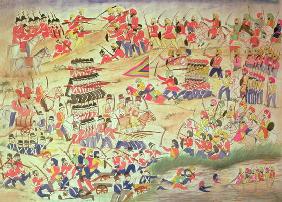 An Incident during the Sikh Wars, (w/c on paper) 19th
