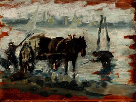 Gathering Kelp (panel) von Isaac Israels