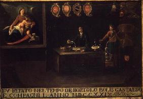 Sign of the Venetian Pharmacists' Guild, 1729 (panel) 19th