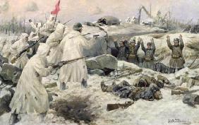 The Surrender of the Finns in 1940 (Russian-Finnish War), 1940 (oil on canvas) 14th