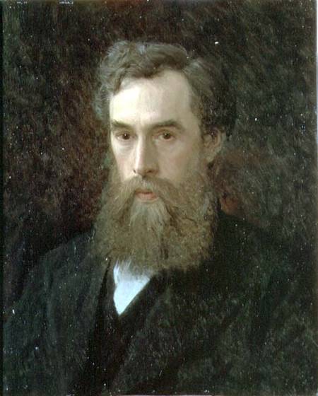 Portrait of Pavel Mikhailovich Tretyakov (1832-98) von Iwan Nikolajewitsch Kramskoi
