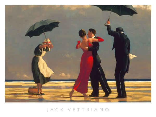 Bild:  Jack Vettriano - The singing Butler