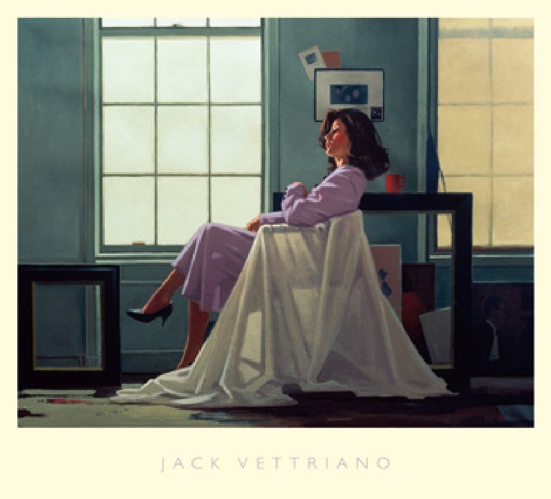 Bild:  Jack Vettriano - Winter Light and Lavender