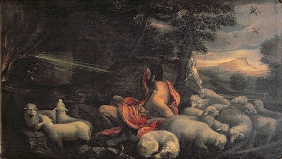 Moses and the Burning Bush von Jacopo (Jacopo da Ponte) Bassano