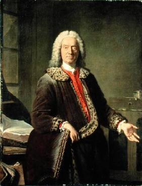 Portrait of Prosper Jolyot de Crebillon (1679-1762) 1746