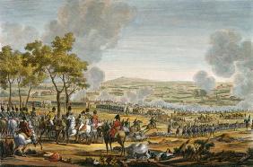 The Battle of Wagram, 7 July 1809, engraved by Louis Francois Mariage (aquatint) 1873