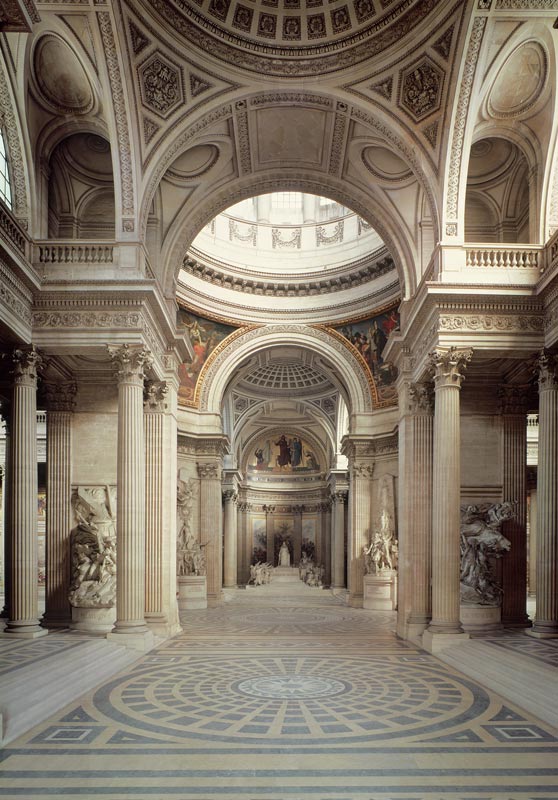 Interior view von Jacques Germain Soufflot