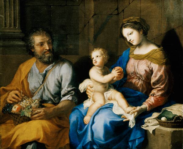 The Holy Family (oil on canvas) von Jacques Stella