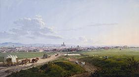 Blick auf Wien von der Spinnerin am Kreuz 1817