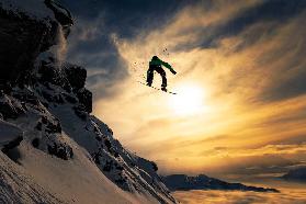 Sunset Snowboarding