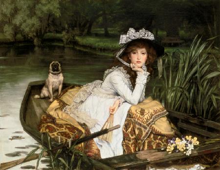 Young Woman in a Boat, or Reflections c.1870