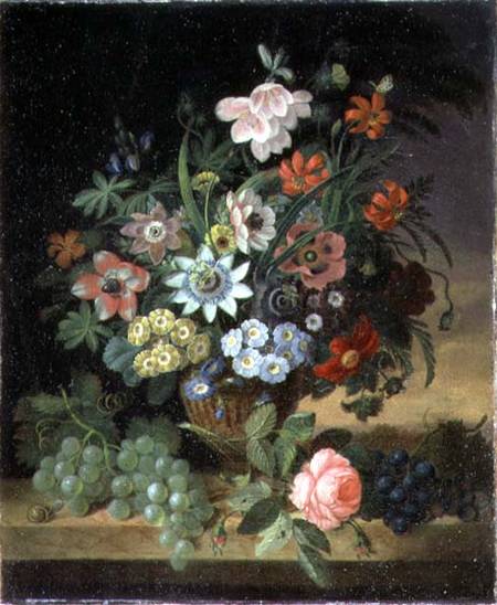 Flowers and Fruit von James Sillett