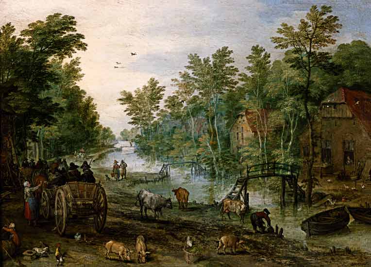 Belebte Straße von Jan Brueghel d. J.