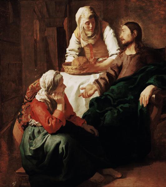 Christus im Hause von Martha und Maria. um 1654